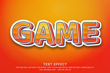 3d game - editable text effect