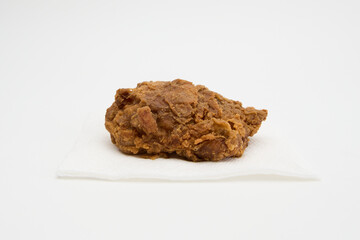 chicken Thigh on white background