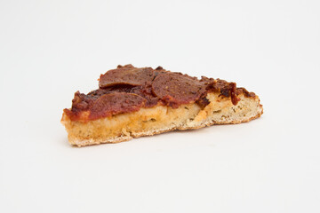 slice of pizza isolated on white 
