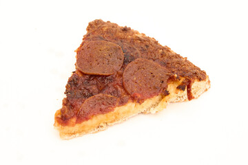 peperoni pizza isolated on white 