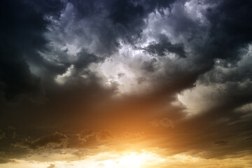 Storm Clouds with a Light