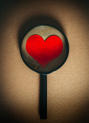 Magnifying Glass with a Heart