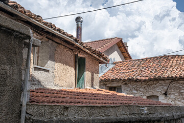 Street view in Vitina, an idyllic, famous traditional mountain village in Arcadia, Central Peloponnes, Greece.
