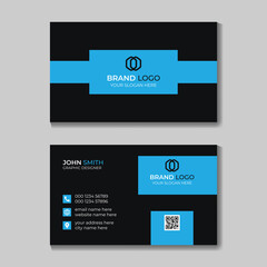 Business card design template, Clean professional business card template, visiting card