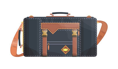 Travel bag in a realistic style.