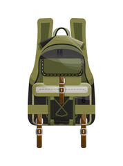 Fototapeta premium Backpack in a realistic style.
