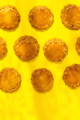 Background of fresh homemade cookies