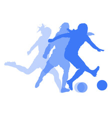 Fototapeta na wymiar Soccer players logo - Vector