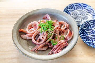 スルメイカのバター炒め