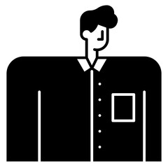 man avatar solid icon