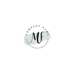 MF Beauty vector initial logo
