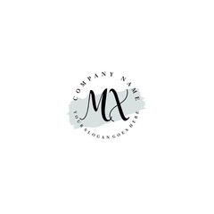 MX Beauty vector initial logo