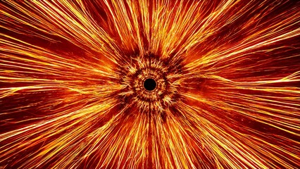 Naklejka premium Blazing Fire Light Sprite Hole Effect
