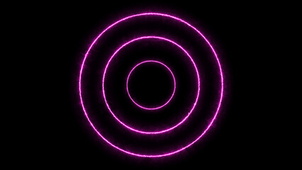 Red Purple Eenrgy Wave Light Concentric Circles