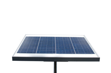 Solar photovoltaic panel isolated on white background