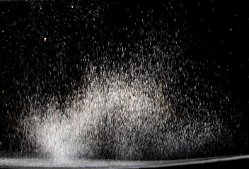 Abstract of christmas and bokeh light with glitter background