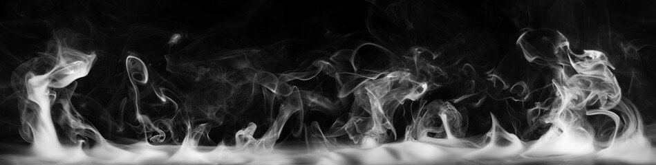Abstract smoke on a dark background . Isolated .