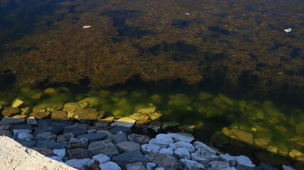 Beyşehir Lake Cruise Hill, an island where you can visit the surrounding lake. A landscape of Beyşehir, Konya, in Turkey