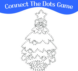 connect the dots, draw game, kids puzzle work sheet,  Christmas puzzle,