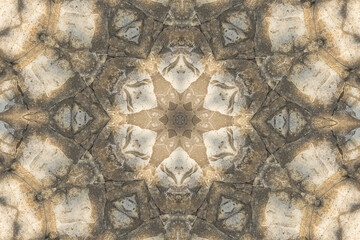 Gwiaździsty deseń w ziemistych kolorach