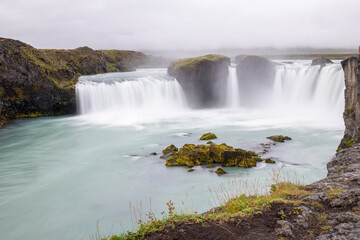 Fototapeta premium Iceland, volcanoes, lava, sun, sea, animals, a wonderful country, waterfalls, colors, every corner is beautiful.