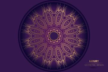 Abstract mandala design background | Ornamental Luxury Mandala Design background with Gold Color | Luxury Mandala Islamic Background with Golden Arabesque Pattern