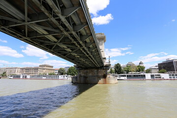 Fototapeta premium Bridge - architectural structures for crossing a water barrier.
