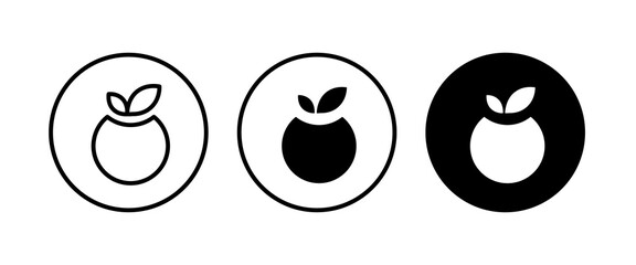 Apple vector icon. Apple fruit icons button, vector, sign, symbol, logo, illustration, editable stroke, flat design style isolated on white linear pictogram