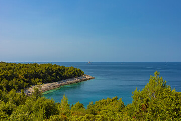 landscape in the Kamenjak national park in Croatia
