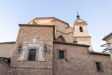 Fototapeta na wymiar Ciudad Real, Spain. The Catedral de Nuestra Senora del Prado (Our Lady Saint Mary of the Prado Cathedral), a Gothic temple