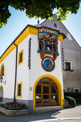 Museum of Ceramics and Clocks in the Hungarian Szekeskervár. Clockwork characters represent the legendary kings and famous figures of the Hungarian