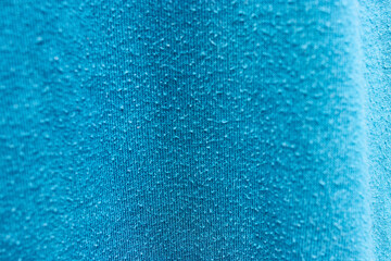 Blue fabric texture background for design or wallpaper