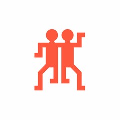 business people team logo template vector icon design