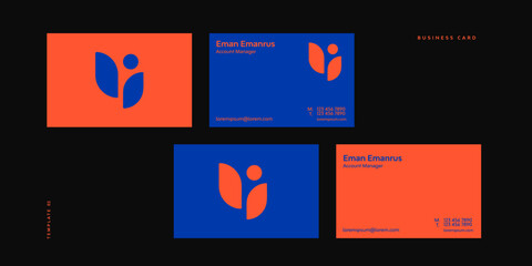 Elegant, Modern and Luxury Corporate business card design business card template set.