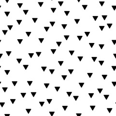 Fototapeta premium Vector seamless abstract pattern with triangles. Cute design for wrapping paper, textile, stationery, wallpaper.