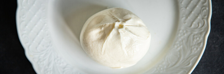 buratta cheese burratina fresh meal food snack on the table copy space food background 