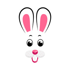 The rabbit is the symbol of 2023. The Year of the Rabbit. Vector illustration