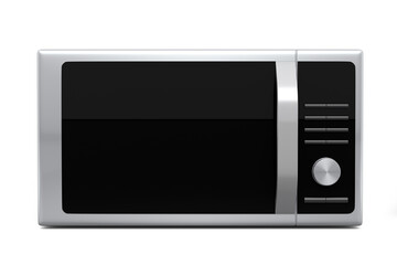 Fototapeta premium Microwave for heating food on kitchen isolated on white background.