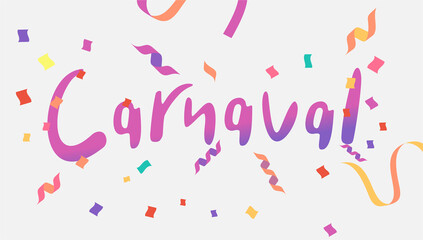 Carnival (Carnaval), lettering for festival