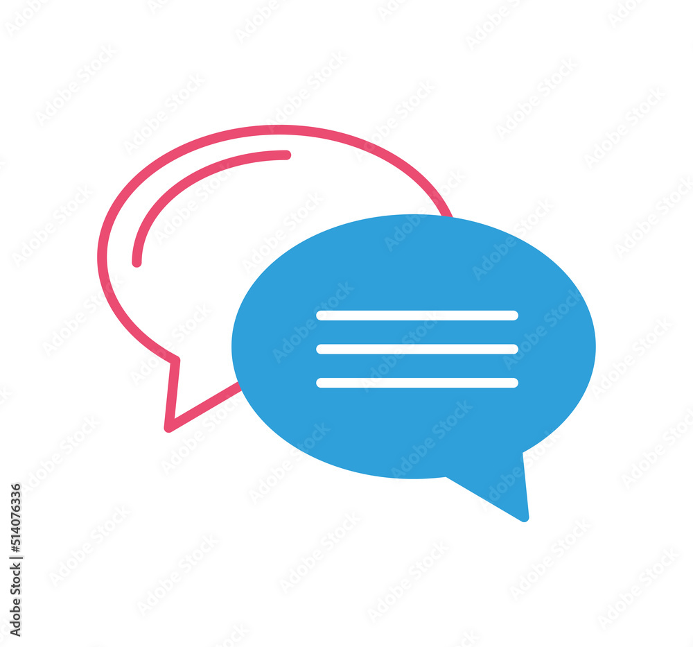 Sticker speech bubble icon