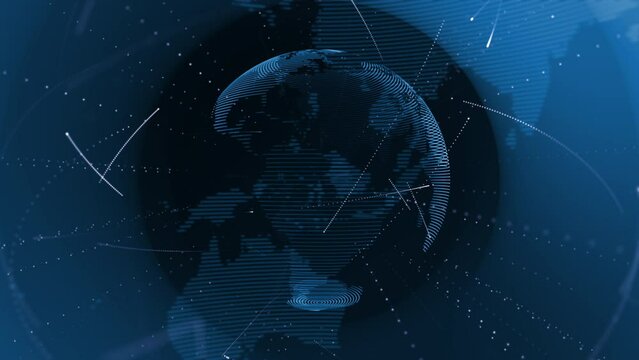 broadcasting web elements growing global network abstract background 4k ultra hd digital globe with connection data lines and particles geometric futuristic polygon texture line