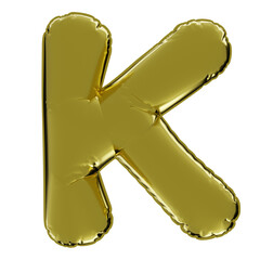 Gold Balloon Letter K