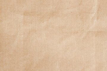 Craft paper with vertical stripes. Natural rough textured paper background