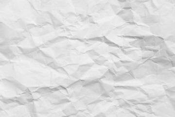 White crumpled paper texture background...