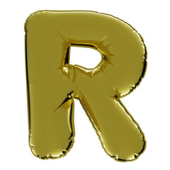 Gold Balloon Letter R