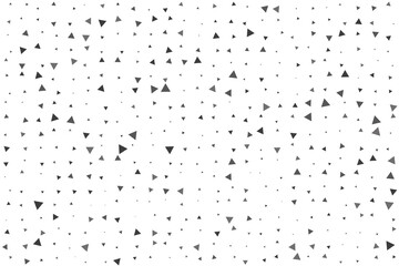 background with repeating elements, triangles of different sizes in grayscale