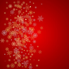 Fototapeta na wymiar Christmas and New Year snowflakes