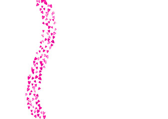 St Valentine Day Texture. Abstract Border For Gift. Vintage Fram