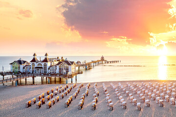 Seebrücke Sellin, Insel Ruegen, Ostsee, Deutschland 