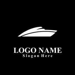 Ship-themed vector logo suitable for marine companies